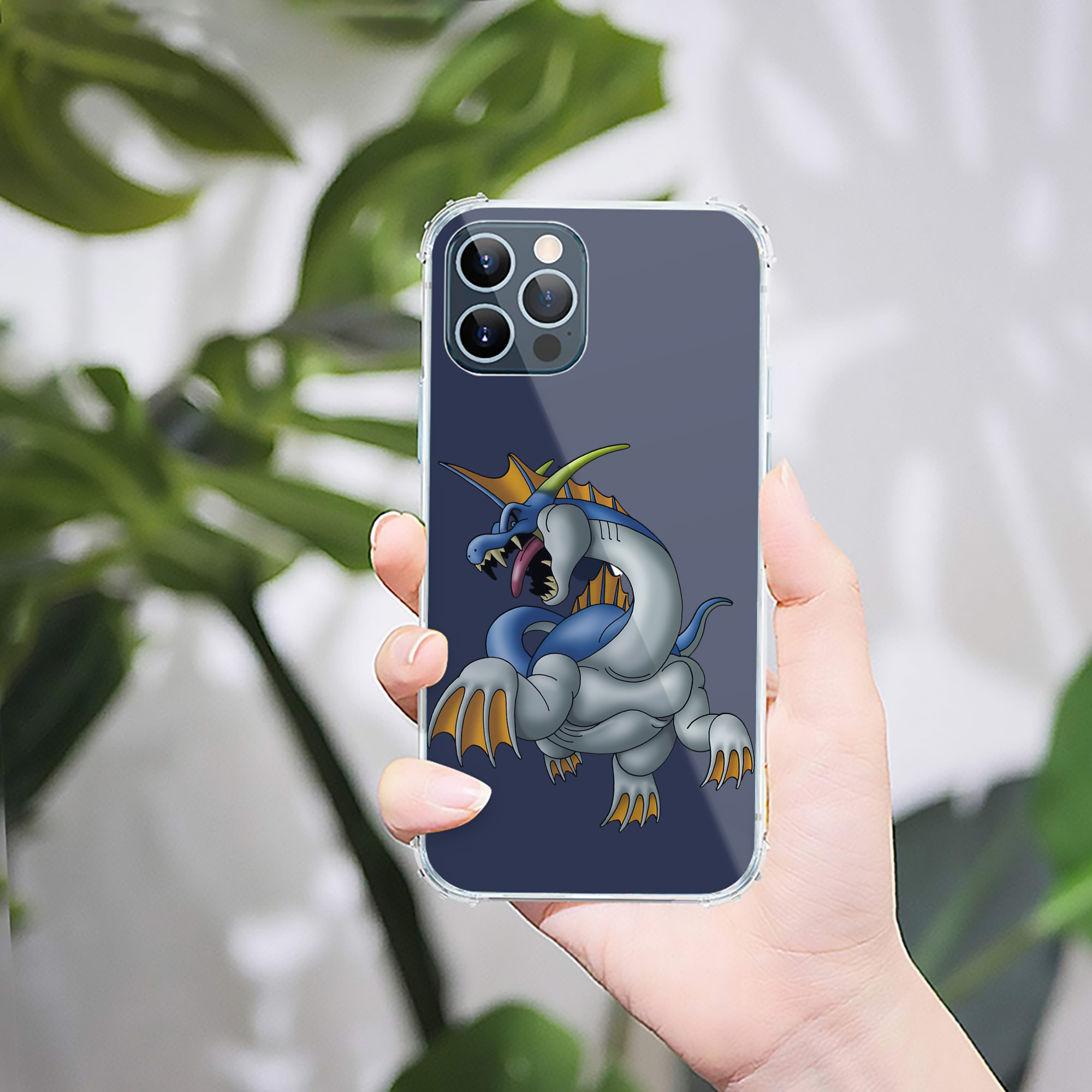（画像用） ドラゴンクエスト Doragon Kuesuto Dragon Quest 【iPhone 12シリーズ対応】透明スマホケース（クリアソフトケース）